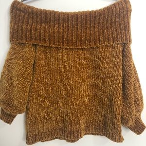 Off the shoulder sweater